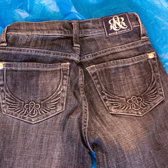 JEANS & TOP SET: STAR-SPANGLED SLEEVELESS SHIRT W/ ROCK & REPUBLIC JEANS, PETITE - Picture 8 of 10